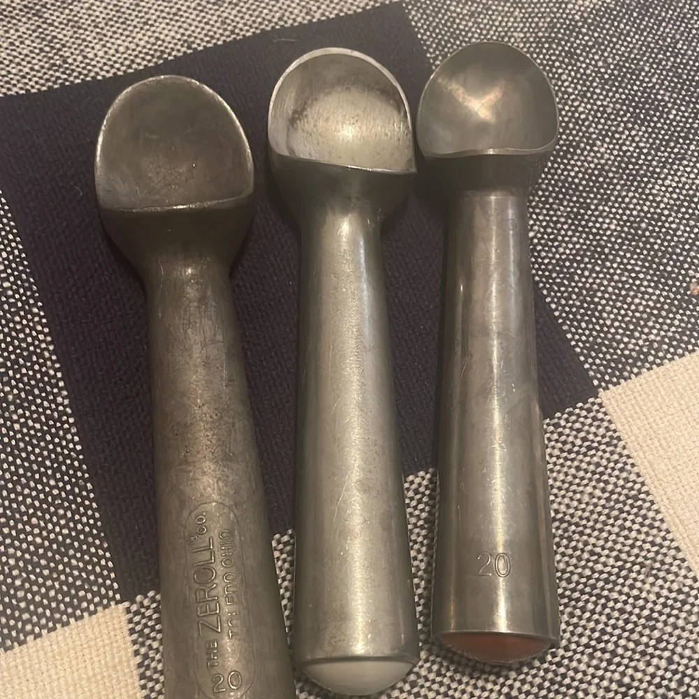 Vintage Ice Cream Scoops SET OF THREE - Picture 3 of 5